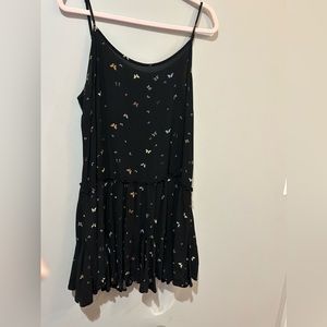 Black butterfly dress